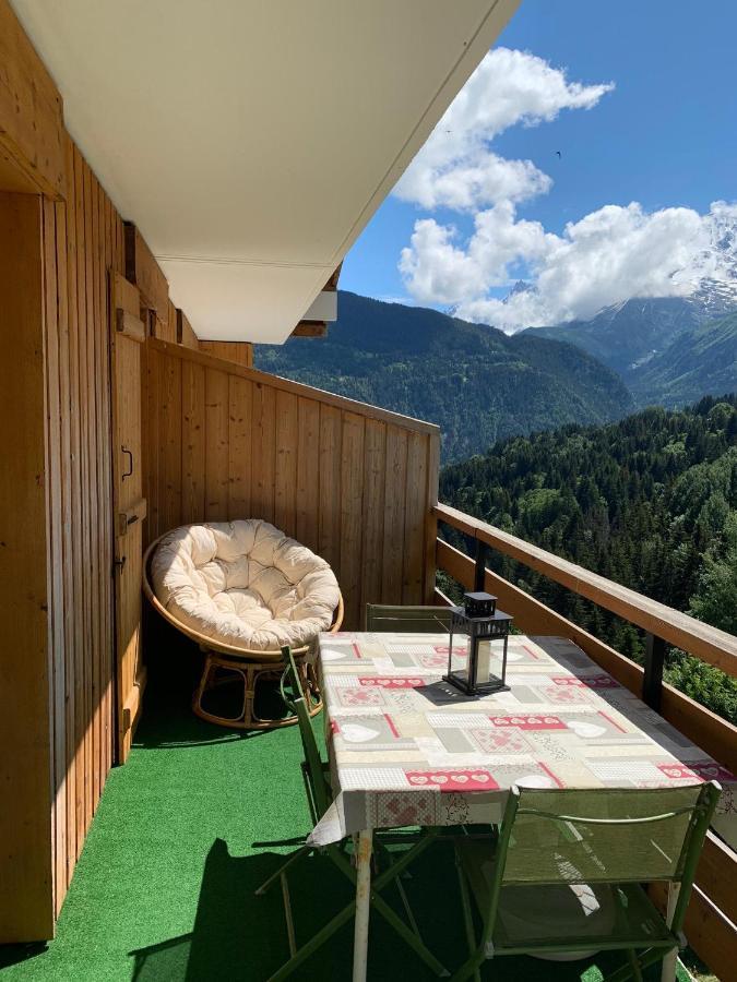 Studio Turquoise Quartier Grattague Vue Montblanc Saint-Gervais-les-Bains Exterior photo