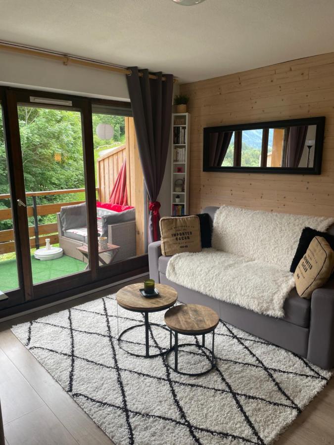 Studio Turquoise Quartier Grattague Vue Montblanc Saint-Gervais-les-Bains Exterior photo