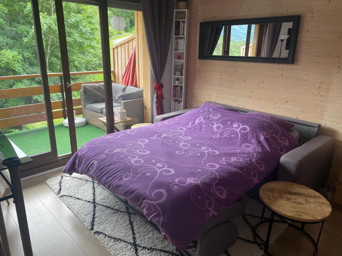 Studio Turquoise Quartier Grattague Vue Montblanc Saint-Gervais-les-Bains Exterior photo