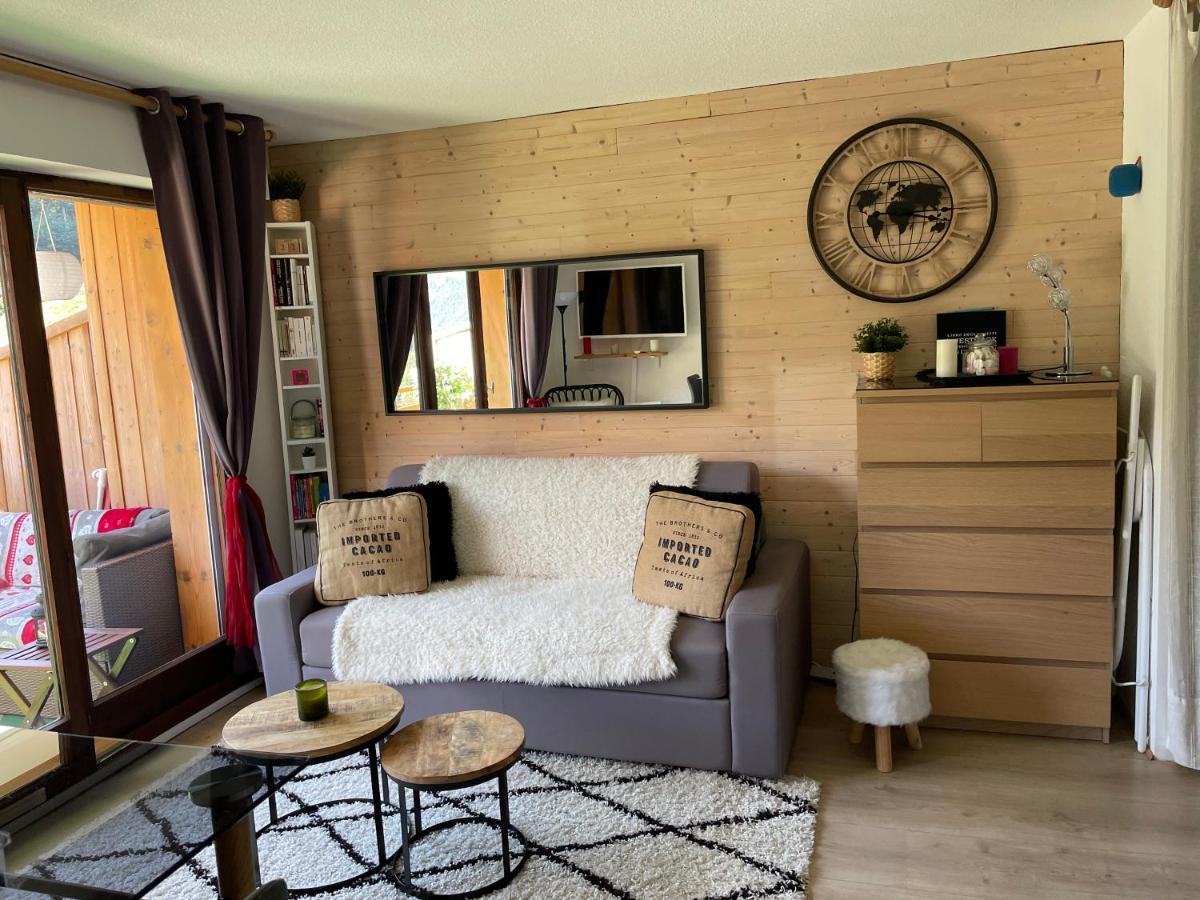 Studio Turquoise Quartier Grattague Vue Montblanc Saint-Gervais-les-Bains Exterior photo