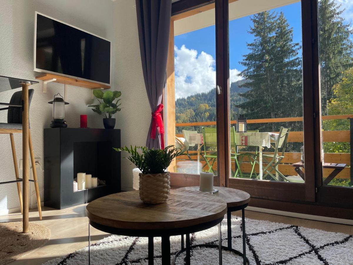 Studio Turquoise Quartier Grattague Vue Montblanc Saint-Gervais-les-Bains Exterior photo