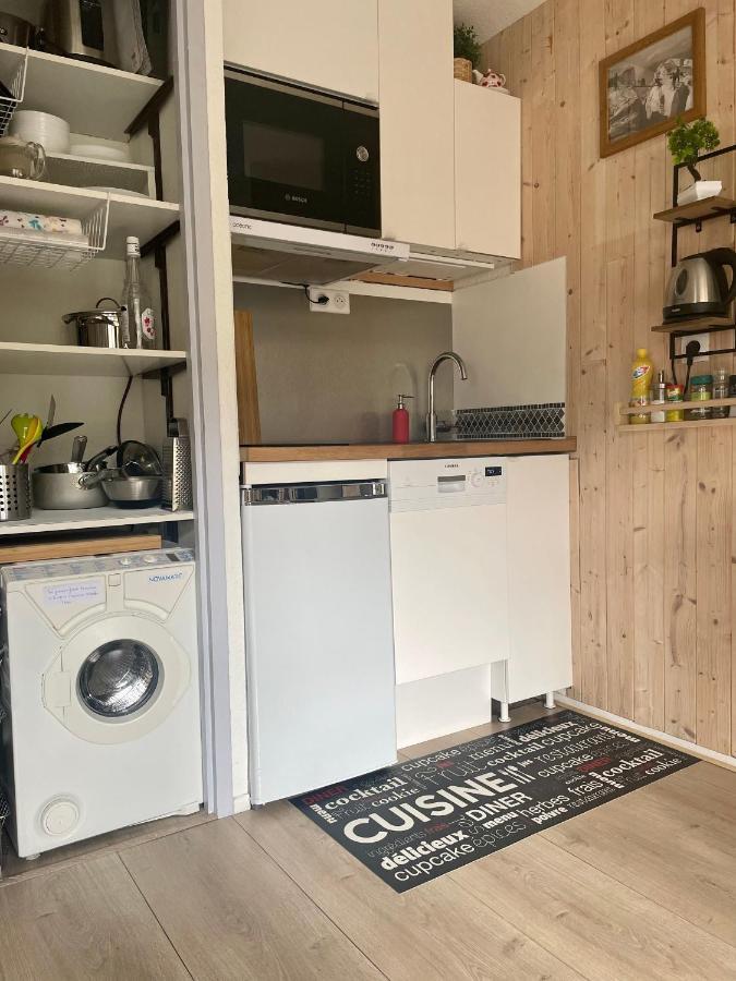 Studio Turquoise Quartier Grattague Vue Montblanc Saint-Gervais-les-Bains Exterior photo